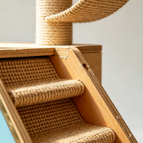 Hexagon & Triangle Cat Tower | Customizable Climbing Tree for Multi-Cat Households