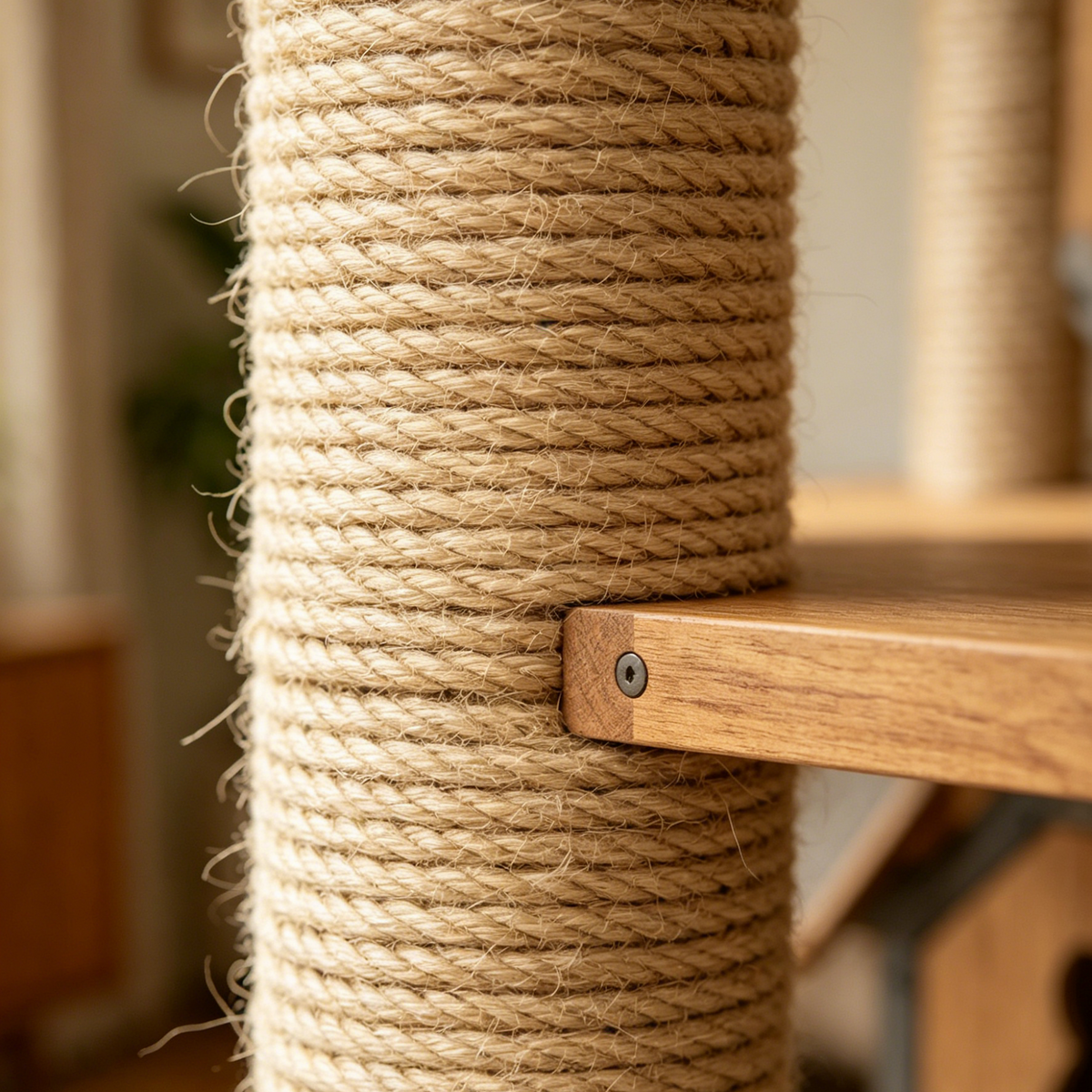 Industrial Modular Cat Tree | Sisal Scratchers, Feeding Bowl & Cat-Shaped Pods