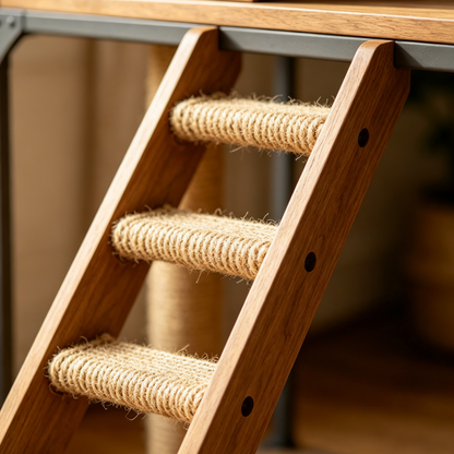 Morse Modular Dual Cat Tree | Detachable 2-in-1 Activity Center for Multi-Cat Households